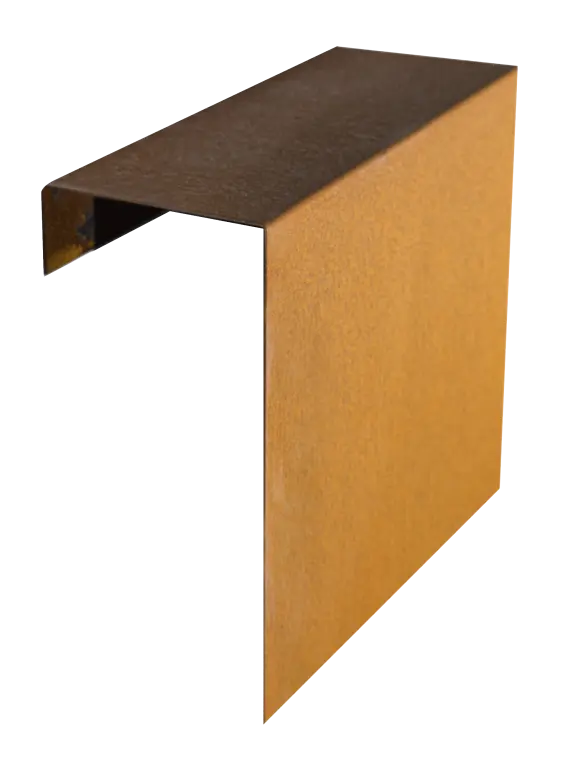 Cortenstaal Overzetstuk 500x300x120mm t.b.v. wallblock
