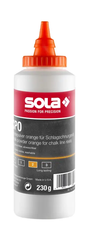 SOLA Slaglijnpoeder oranje flacon met 230g
