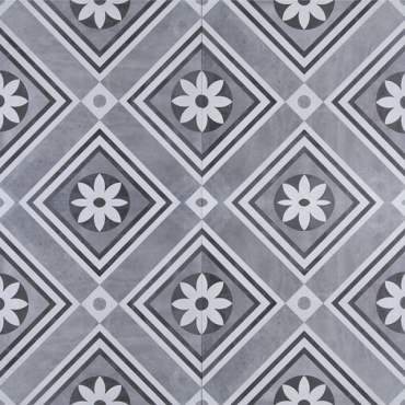 GeoCeramica® 60x60x4 Concreet Flower dec