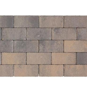 Design brick 8 cm glad grigio camello mini facet