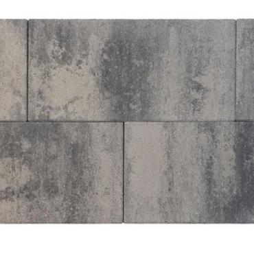 Patio square 60x30x5 cm nero/grey