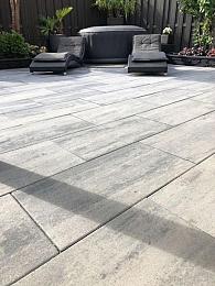 Patio square 40x80x5 cm nero/grey