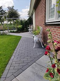 Patio betonstraatsteen 6 cm black TOP mini facet komo