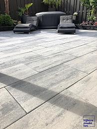 Patio square 40x80x5 cm nero/grey