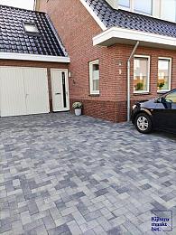 Patio betonstraatsteen 6 cm nero/grey mini facet komo