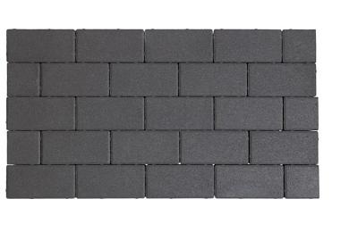 Design brick 8 cm black mini facet komo