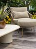 Molina foostool amber with cushion
