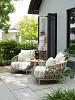 Beverly living chair latte with 3 cushions