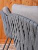 Cannes high dining chair terre with 2 cushions