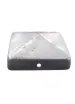 Paalornament piramide 71x71mm Verzinkt