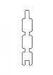 Douglas tripleprofiel, gedroogd 2,8 x 14,5 x 300 cm