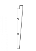 Douglas Zweeds rabat Excellent, zwart gespoten 1,2/2,7 x 19,5 x 300 cm