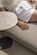 Madeira sunbed with cushion and head support latte