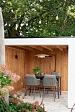 Cannes high dining chair terre with 2 cushions