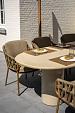 Biarritz dining chair amber with 2 cushions
