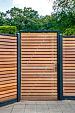 Tuinscherm Prinsenbeek, bangkirai hardhout, RVS-geschroefd, 40-planks (36+4) 180 x 180 cm