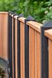 Tuinscherm Dronten, keruing hardhout, RVS-geschroefd, 21-planks (19+2) 180 x 130 cm