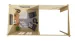 Blokhut Chappo met overkapping 28mm L300xB598xH217cm
