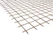 Bouwstaalmat 2x3m 0,5x10x10 Roest