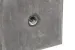 Betonpoer met verstelbare steun 18x18x50cm Antraciet, draadeind M20