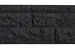 Betonplaat Rotsmotief dubbelzijdig 184x36x4,8cm Antraciet gecoat
