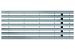 Langsprofielrooster Verz. St., L=500mm