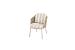 Beverly dining chair latte with 2 cushions