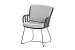 Fabrice dining chair Anthracite/Anthracite with 2 cushions
