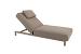 Madeira sunbed with cushion and head support latte
