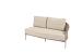 Florence 2 seater bench left arm latte with 3 cushions