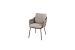 Cannes low dining chair terre with 2 cushions
