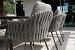 Cannes low dining chair terre with 2 cushions