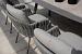 Cannes low dining chair terre with 2 cushions