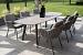 Cannes low dining chair terre with 2 cushions