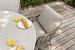 Puglia low dining chair latte with 2 cushions