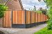 Tuinscherm Dronten, keruing hardhout, RVS-geschroefd, 21-planks (19+2) 180 x 130 cm