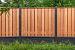 Tuinscherm Dronten, keruing hardhout, RVS-geschroefd, 21-planks (19+2) 180 x 130 cm
