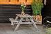 Picknicktafel Basis 180 cm vuren gedroogd, grijs geïmpregneerd