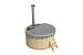 Hottub met interne RVS kachel ø200 cm onbehandeld vuren