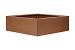 Plantenbak Vlak Corten 120x120x60 cm