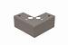 Potenset - Antraciet 5cm hoog