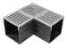 RSSD afvoergoot hoek 10x10 cm Grijs-Aluminium