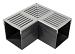 RSSD Goot Mini Hoekgoot 90 Graden 65 mm Grijs-Aluminium