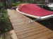 Bangkirai Vlonderplank 21x145mm glad/grof Premium 335cm