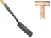 De Wit Zwanehals bandschep 100mm met lip essen steel 750mm
