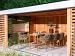 Biarritz high dining chair amber with 2 cushions