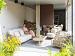 Beverly 3 seater bench latte with 7 cushions