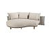 Safina chaise lounge right arm amber with 7 cushions