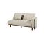Safina 3 seater bench left arm amber with 6 cushions