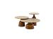 June coffee table base caramel high gloss 80 X 35 cm